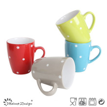 12oz Color Glaze Dots Coffee Mug
